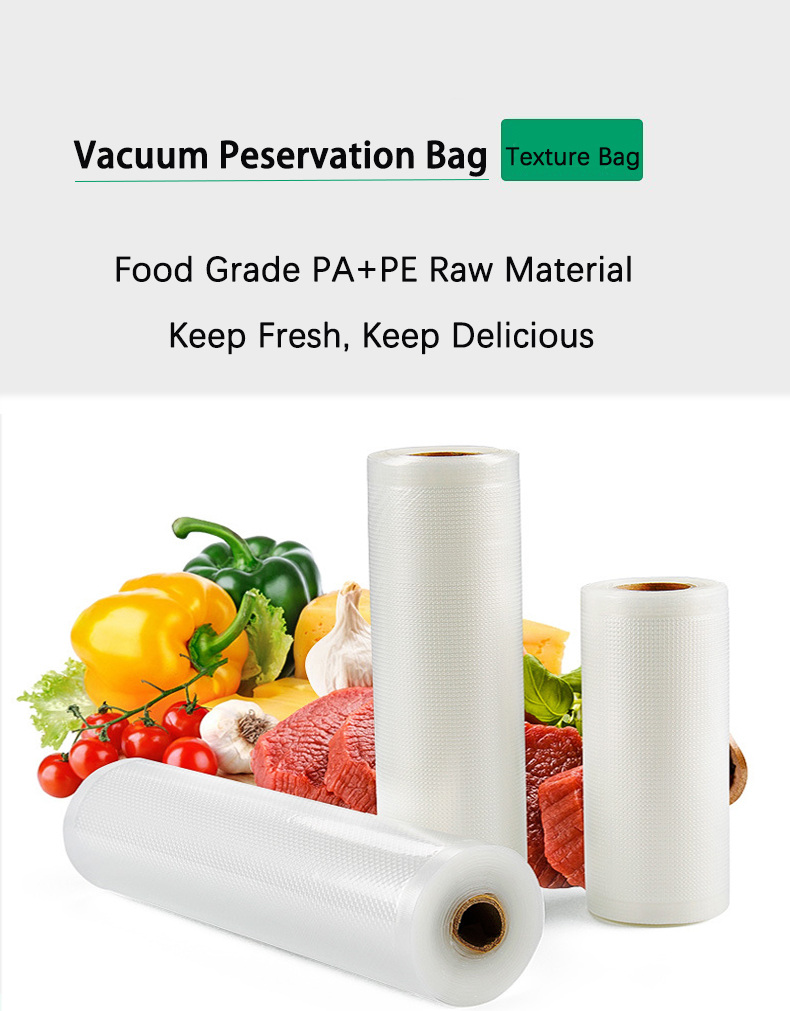 Vacuum Food Roll Bag Vacuum Plastic Bag Food Storage Saver Bag15*500cm for Vacuum Packing Machine Packaging Kitchen Accessories