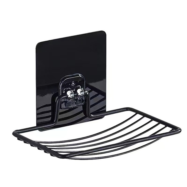 Wall Mounted Soap Dishes Box Bathroom Shower Soap Holder Toiletries Organizer Kitchen Storage Rack Bathroom Supplies For Bath