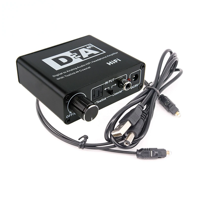Audio Converter 192KHz Bidirectional Optical To Coaxial and Coaxial To Optical Toslink Switch Digital-to-analog Converter