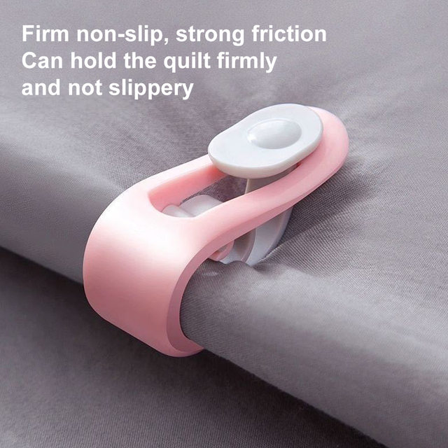 6/12Pcs Duvet Clips Non-slip Quilt Blanket Clip Duvet Sheet Fixer Anti-run Bed Sheet Clips Quilt Fastener Sleep Clothes Pegs