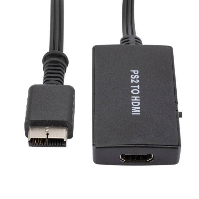 Video Converter 1080P Full HD Cable Adapter for Sony PS2 To HDMI-Compatible Works for Playstation 2 High Clear Cable Adaptor Converter for PS 2