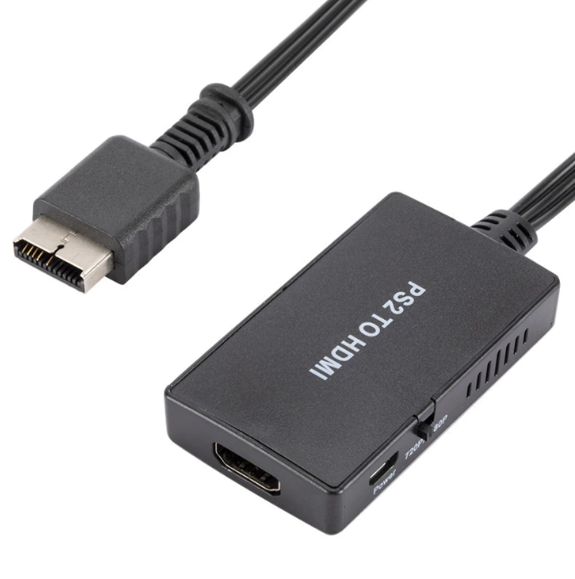 Video Converter 1080P Full HD Cable Adapter for Sony PS2 To HDMI-Compatible Works for Playstation 2 High Clear Cable Adaptor Converter for PS 2