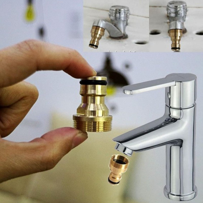 1Pc Thread Quick Connector Garden Irrigation Connection Faucet Nozzle Washing Machine Adapter Water Gun All-copper Joints