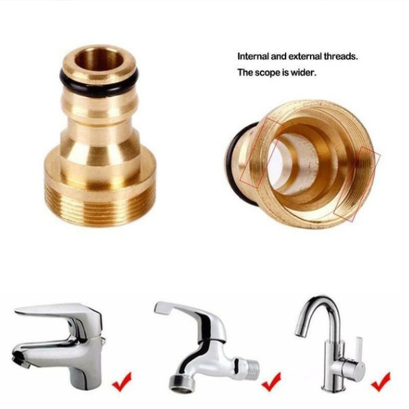 1Pc Thread Quick Connector Garden Irrigation Connection Faucet Nozzle Washing Machine Adapter Water Gun All-copper Joints