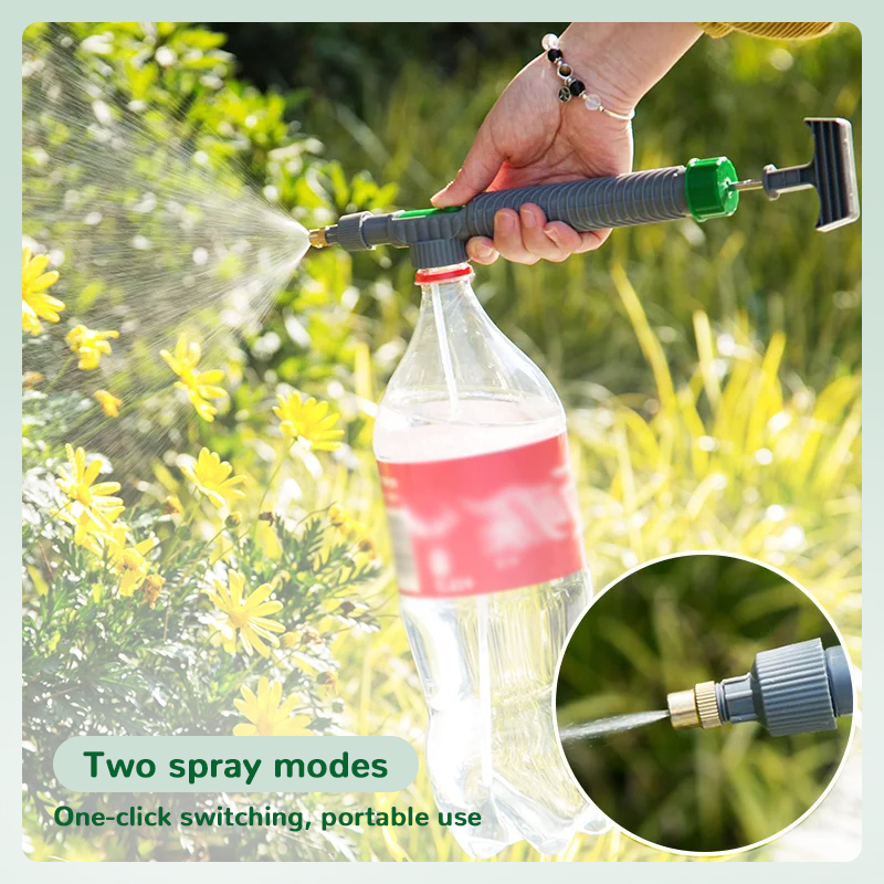 Manual High Pressure Air Pump Sprayer Adjustable Drink Bottle Spray Head Nozzle Garden Watering Tool Sprayer Agriculture Tools