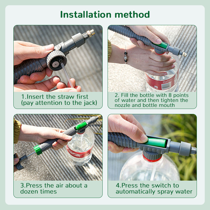 Manual High Pressure Air Pump Sprayer Adjustable Drink Bottle Spray Head Nozzle Garden Watering Tool Sprayer Agriculture Tools