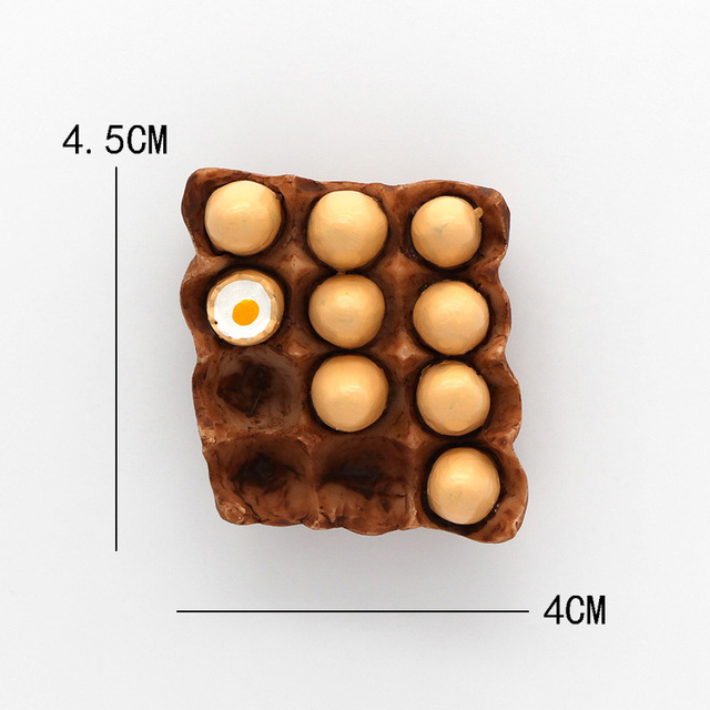 3D Decoration Magnetic Refrigerator Paste Sticky Notes Bread Machine Tomato Egg Pan Teapot Milk Model Fridge Magnet Collection