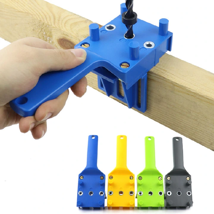 Wood Doweling Jig Punch Locator Quick Drill Bit Hole Puncher  Woodworking Pocket Hole Guide Handheld For Carpentry Dowel Joints