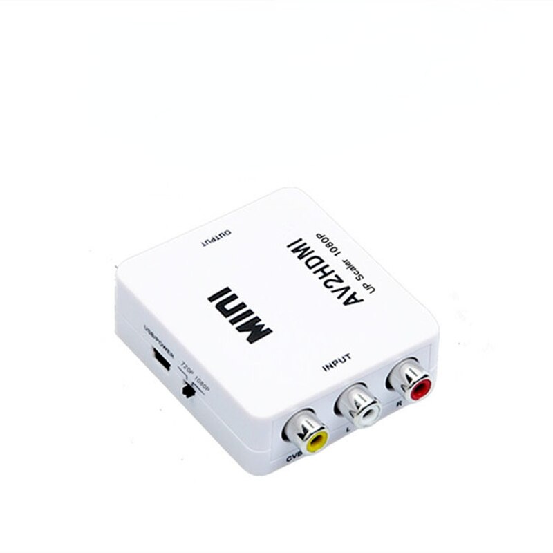 HD video converter AV/RCA CVBS To HDMI-compatible 1080P Video Converter MINI AV2HD Adapter Converter Box for HDTV Projector Set Top Box DVD