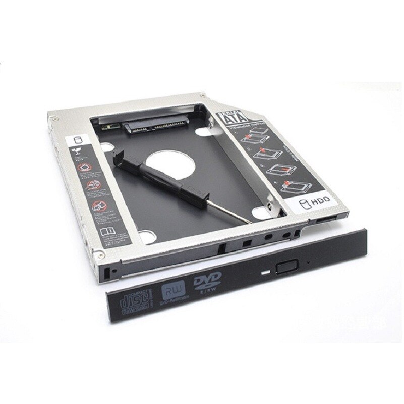 SSD bracket HDD Caddy 9.5mm SATA HD Hard Disk Drive Enclosure SSD Case Box for Laptop CD-ROM DVD-ROM Optical Bay