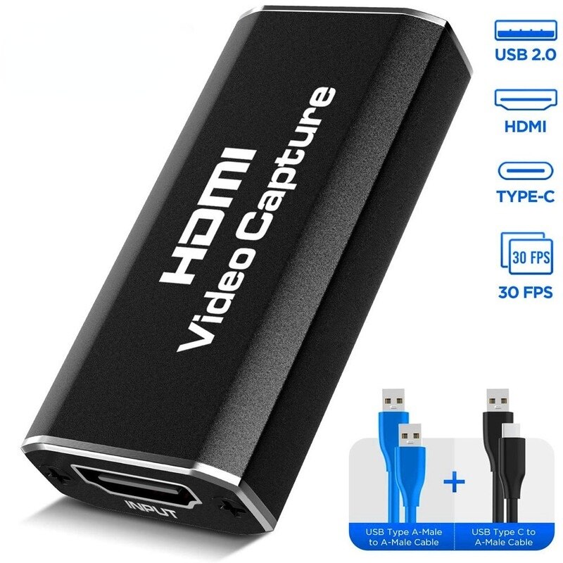 HDMI HD acquisition card 4K Video Capture Card USB 3.0 HDMI-compatible HD 1080p Video Grabber Record Box for Switch Camera Live Streaming PS4 Recorde