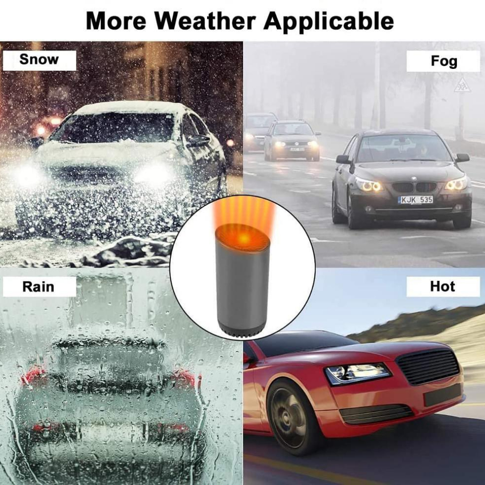 12V/24V Portable Car Space Heater Defrosting Heater Car Heating Interior Products Household Vehicle  Air Heating Tools