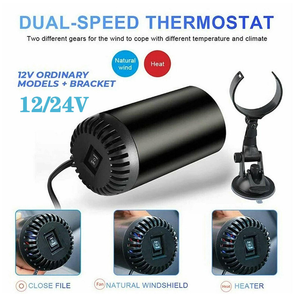 12V/24V Portable Car Space Heater Defrosting Heater Car Heating Interior Products Household Vehicle  Air Heating Tools