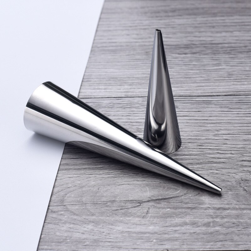 Baking Cones Tool Stainless Steel Spiral Croissant Tubes Horn Bread Pastry Making Cake Mold Baking Supplies Kitchen Accessory