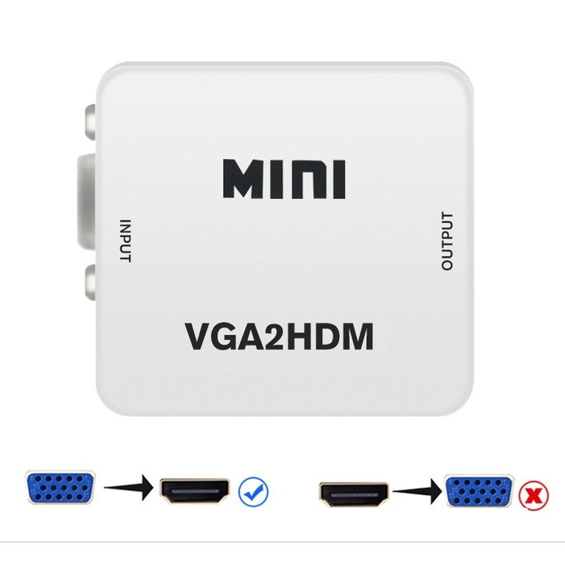 Video Distributor RCA AV/CVSB L/R Video To HDMI-compatible AV Scaler Adapter HD Video Converter Box 1080P Support NTSC PAL