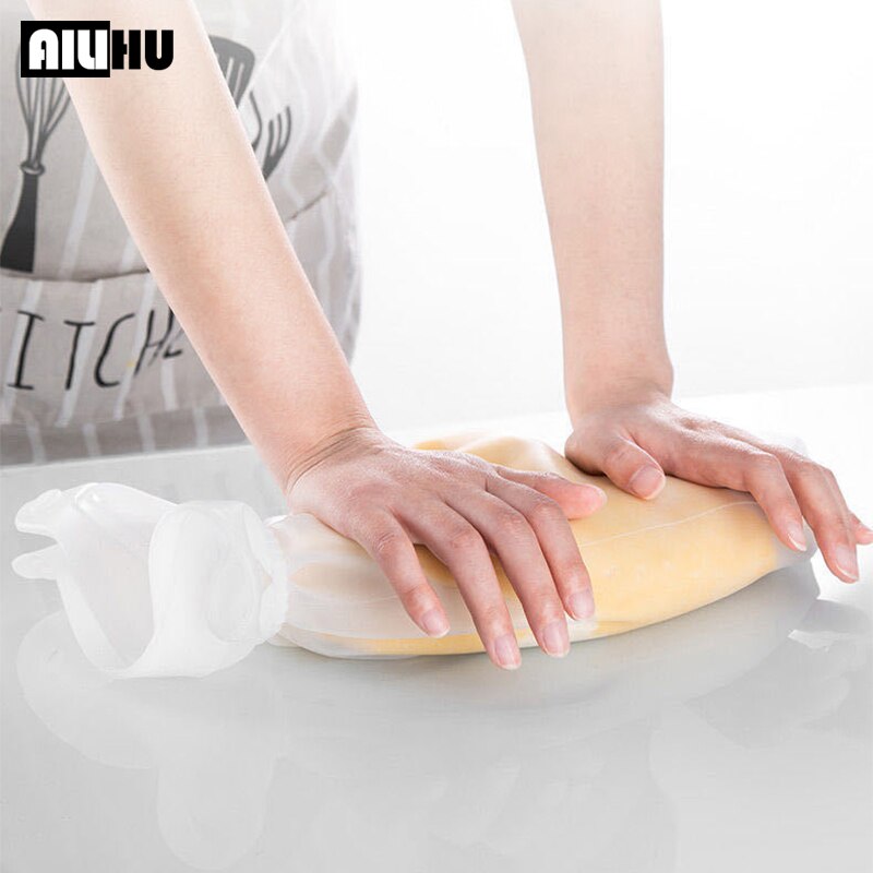 Ailihu Kitchen Silicone Dough Mat Thicken Silicone Grill Pizza Dough Maker Pastry Kitchen Cooking Gadgets Bakeware Table Mats For Baking Cake