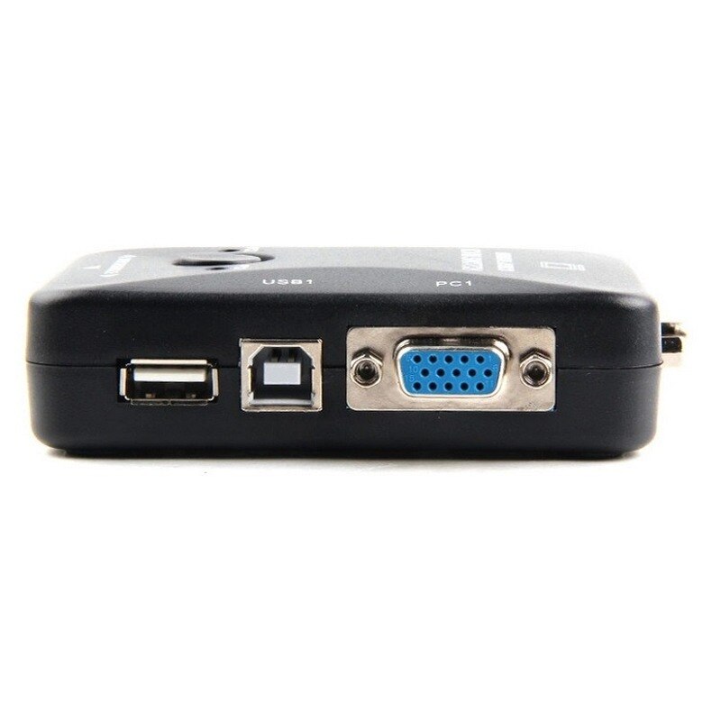 One driven two switcher USB KVM Switch 2 Port VGA SVGA Switch Box USB 2.0 KVM Mouse Switcher Keyboard 1920*1440 Vga Splitter Box Sharing Switch