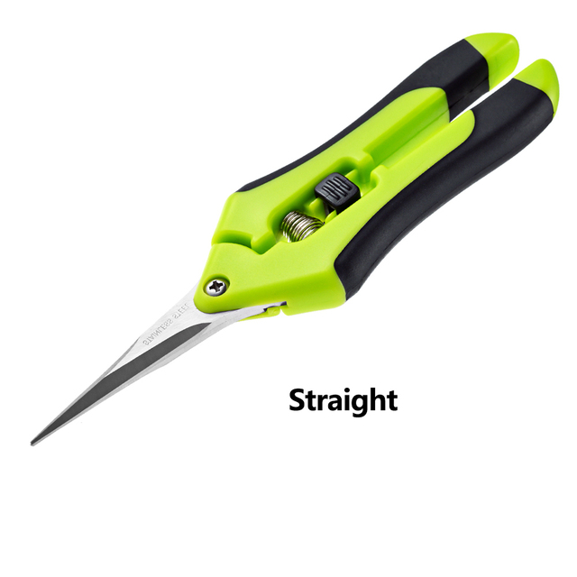 Multifunctional Garden Pruning Shears Straight Bend Pruning Tools Fruit Picking Weed Potted Branches Pruner Professional Cutter