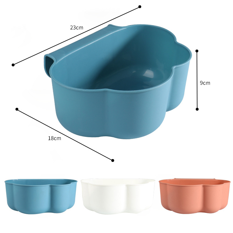 New Cloud Shape Kitchen Hanging Trash Can Cabinet Door Buckle Garbage Basin Creative Household Desktop Clutter Collection Basket