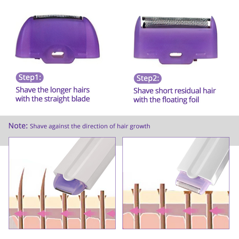 Women USB Rechargeable Painless Hair Removal Kit Laser Touch Epilator Body Face Leg Bikini Hand Shaver Hair Remover Epilator