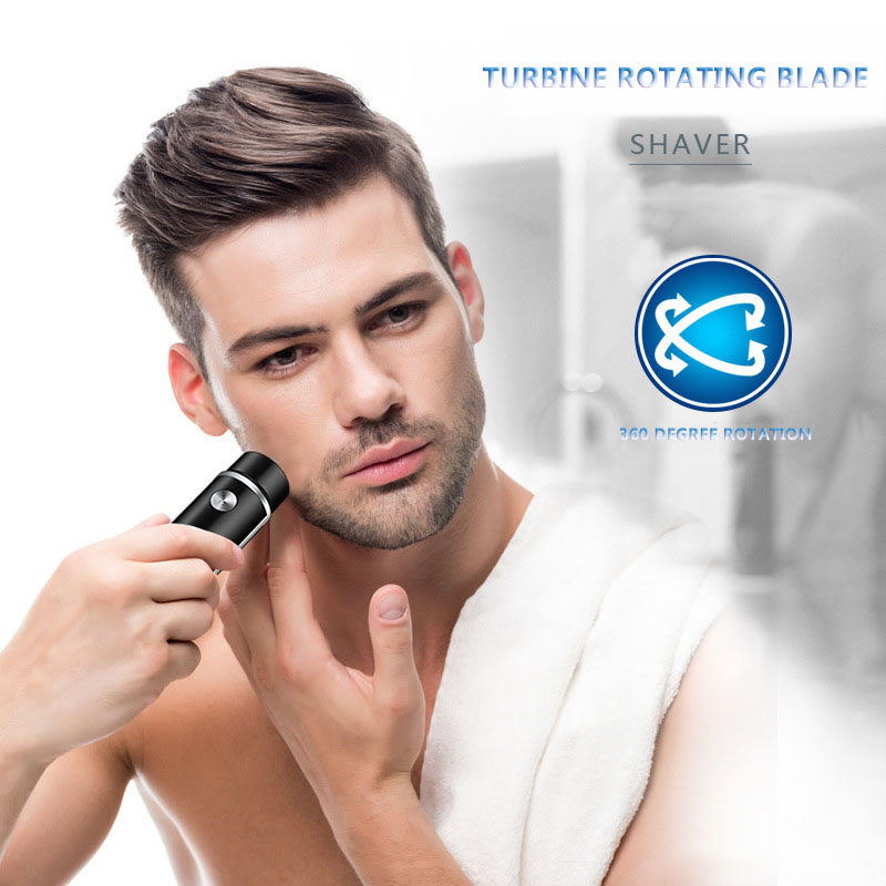 Portable Electric Shaver for Men Mini Travelling Rechargeable Razor Beard Knife Professional Facial Shaver Razors Beard Trimmer