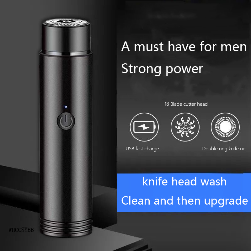 Portable Electric Shaver for Men Mini Travelling Rechargeable Razor Beard Knife Professional Facial Shaver Razors Beard Trimmer