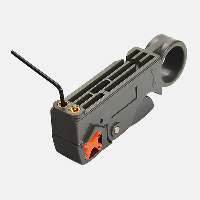 Multifunction Coaxial Automatic Stripping Pliers Wire Cable Tool Wire Stripper Urijk Stripping Crimping Tool with Hexagon Wrench