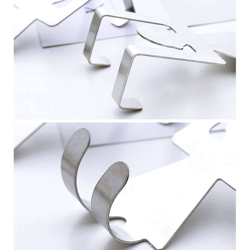 Door Hooks Stainless Steel Lovers Shaped Cartoon Design Hook Kitchen Hanger Clothes Storage Rack Tool kitchen Accessories