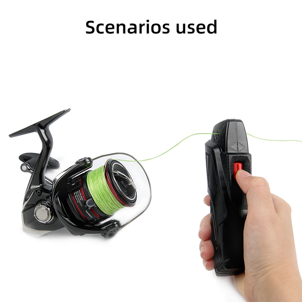 Electric Fishing Line Stripper Battery Powered Fishing Strip Line Removes 3.5m/s Strong Powerful Finishing Machine Fishing Tools