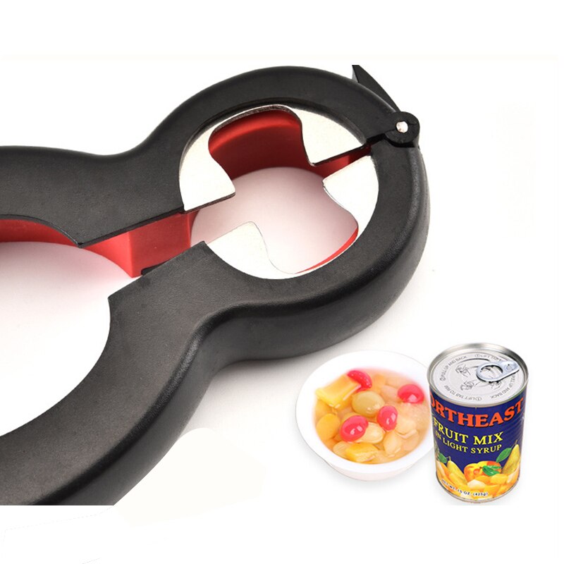 Multi Function Stainless Steel Can Beer Bottle Opener All in One Jar Gripper Can Wine Beer Lid Opener Tools Kitchen Accessories gadgets