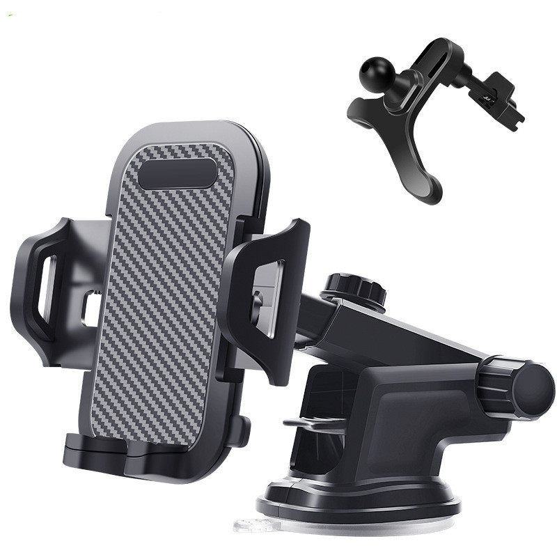 Suction cup type front windshield mobile phone holder Car Phone Holder for Car Phone Mount Cell Phone Holder for Car Hands Free Phone Mount for Dashboard Windshield Air Vent