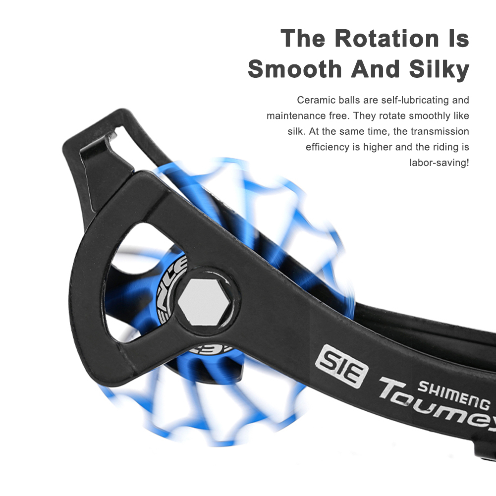 11T Road Bike Rear Derailleurs Ceramic Bearing Aluminum Alloy MTB Bicycle Rear Derailleur Pulley Guide Wheel Cycling A