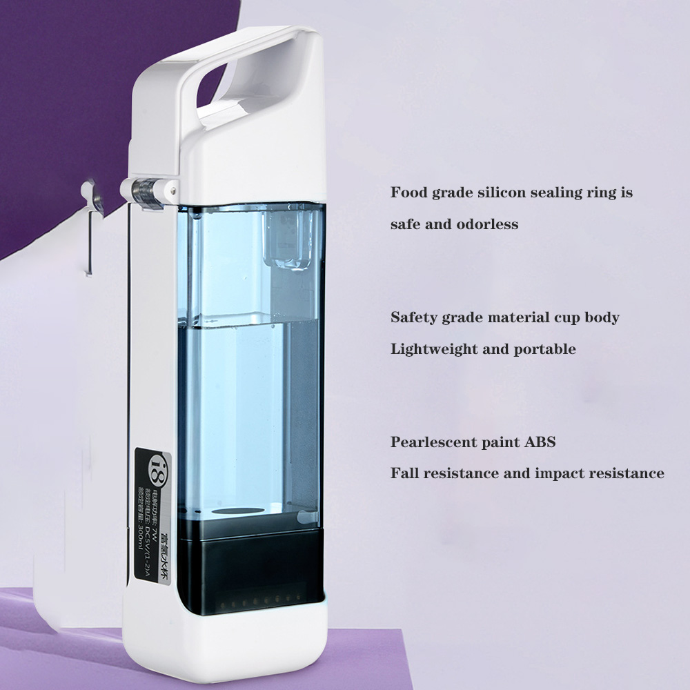 Hydrogen Rich Generator Electrolysis Ionizer H2 Water Bottle Nano Cup Japanese Craft Mini Pure H2 Ventilator Rechargeable