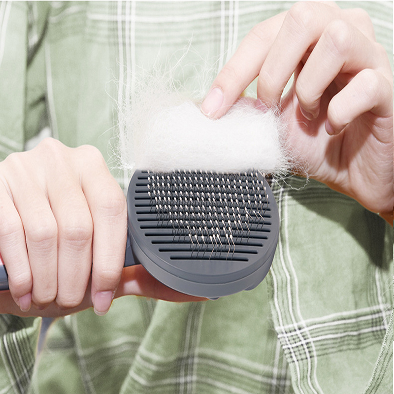Cat Comb Brush Pet Hair Removes Comb For Cat Dog Pet Grooming Hair Cleaner Cleaning Pet Dog Cat Supplies Self Cleaning Cat Brush