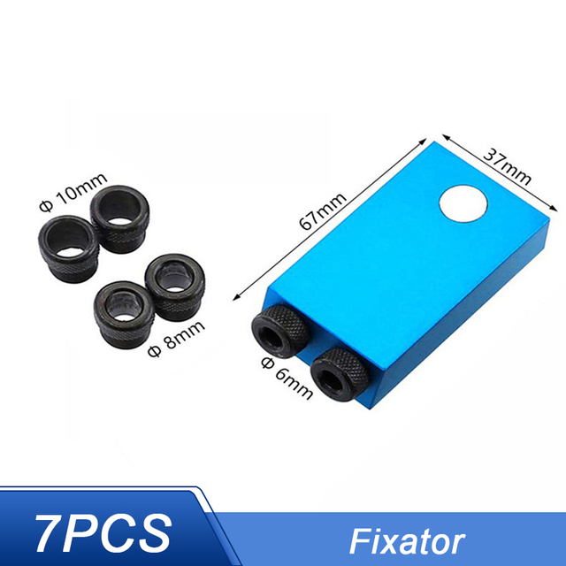 7/14/15 Set Pocket Hole Screw Jig 15 Degrees Dowel Drill Joinery Kit Carpenters Wood Woodwork Guides Joint Angle Locator Tool