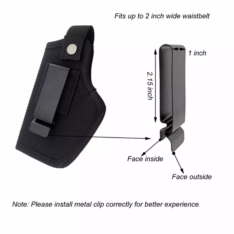 Outdoor Concealed Carry Tactical Gun Holster IWB OWB Air Gun Bag For Belt Metal Clip Glock Hunting Pistol Bag Of All Sizes