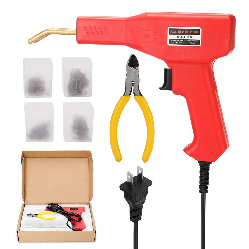 50W Handy Plastic Welder Hot Stapler Welding Machine Car Bumper Repair Garage Tools Plastic Staple PVC Plastic Repairing Machine