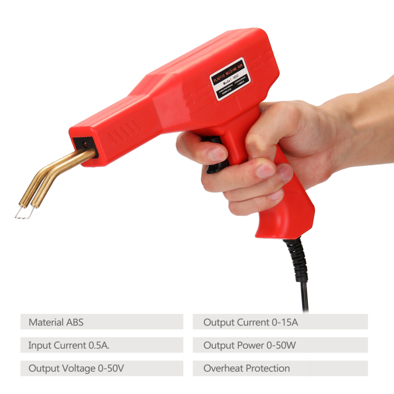 50W Handy Plastic Welder Hot Stapler Welding Machine Car Bumper Repair Garage Tools Plastic Staple PVC Plastic Repairing Machine