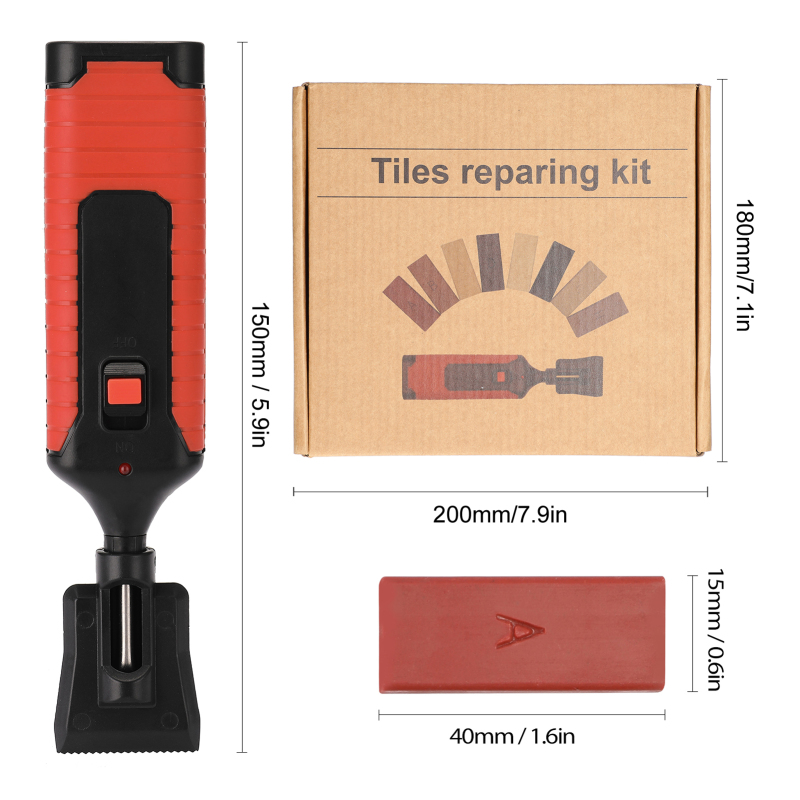 Ceramic Tile Repairing Tool Set Multifunction DIY Repairing Tool Set Household Home Tools Fill Tile Surface Repairing Tool Set
