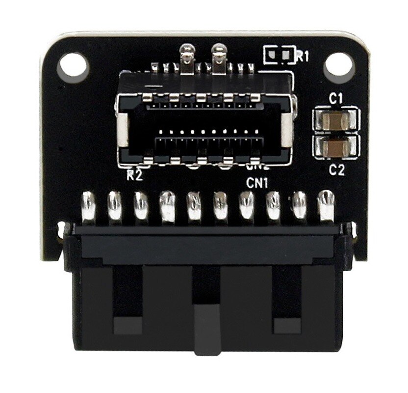 Motherboard adapter USB3.0 19P/20P To TYPE-E 90 Degree Adapter Chassis Front Type C Plug-in Port Computer Accessories for Desktop Part