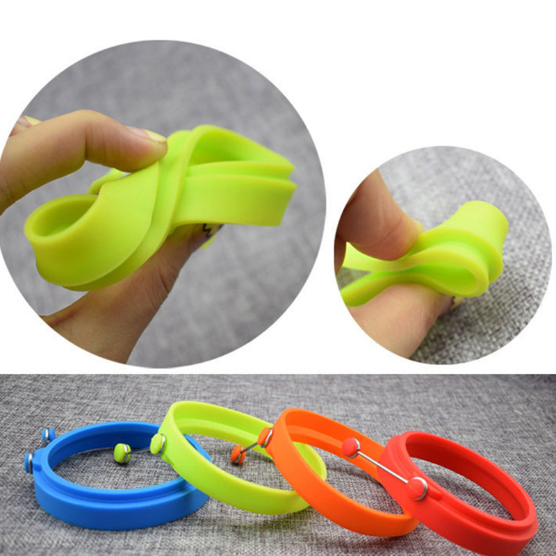 1pc Silicone Egg Omelet Creative Kitchen Tools In Round Heart Shape Nonstick Fancy Poached Egg Mold Kitchen Accessories