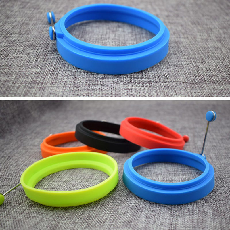 1pc Silicone Egg Omelet Creative Kitchen Tools In Round Heart Shape Nonstick Fancy Poached Egg Mold Kitchen Accessories