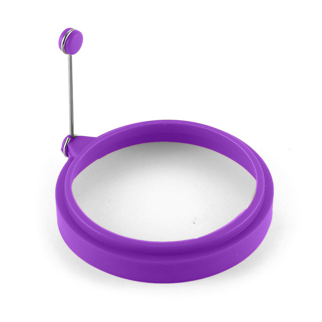 1pc Silicone Egg Omelet Creative Kitchen Tools In Round Heart Shape Nonstick Fancy Poached Egg Mold Kitchen Accessories