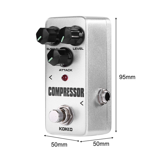 KOKKO Guitar Effect Pedal Compressor OVERDRIVE BOOSTER DISTORTION Compression Block 9V Adapter Power Supply Guitar Accessories