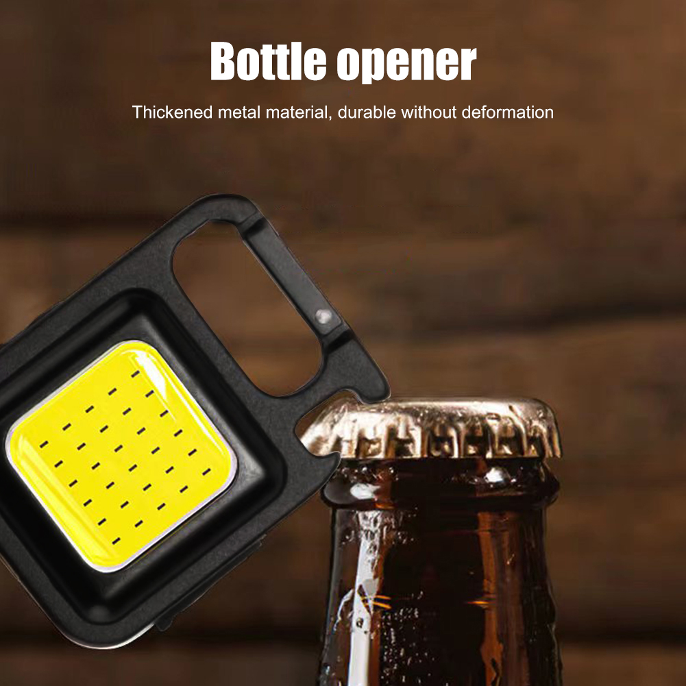 1pcs Flash Light Pocket Clip COB LED Mini Portable Keychain Torch Waterproof Camping Light Multifunctional Flashlight