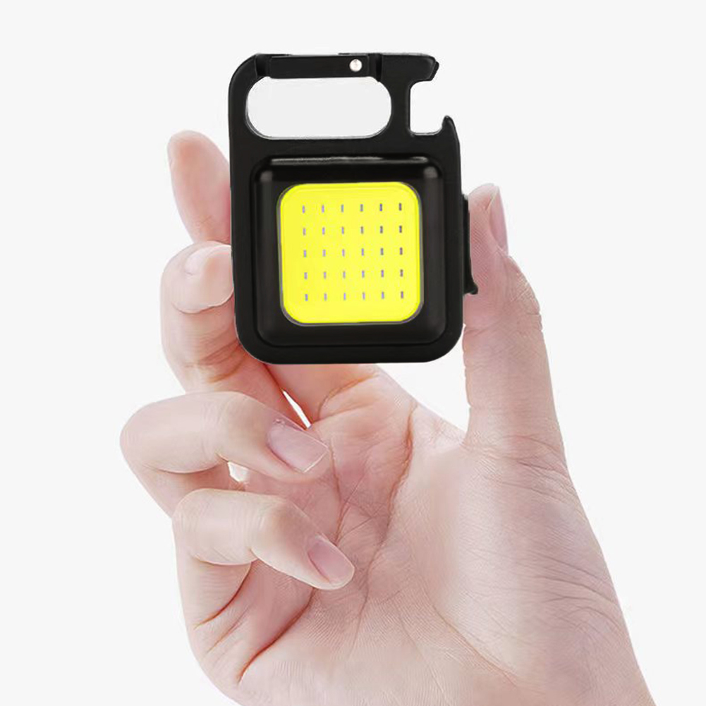 1pcs Flash Light Pocket Clip COB LED Mini Portable Keychain Torch Waterproof Camping Light Multifunctional Flashlight