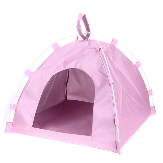 Foldable Cute Pet Dogs Tent Portable Outdoor Indoor Tent for Kitten Cat Small Dog Puppy Kennel Room Cats Nest House Dog Kennel