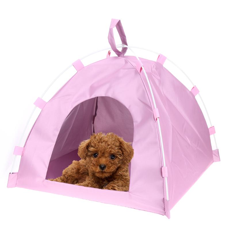 Foldable Cute Pet Dogs Tent Portable Outdoor Indoor Tent for Kitten Cat Small Dog Puppy Kennel Room Cats Nest House Dog Kennel