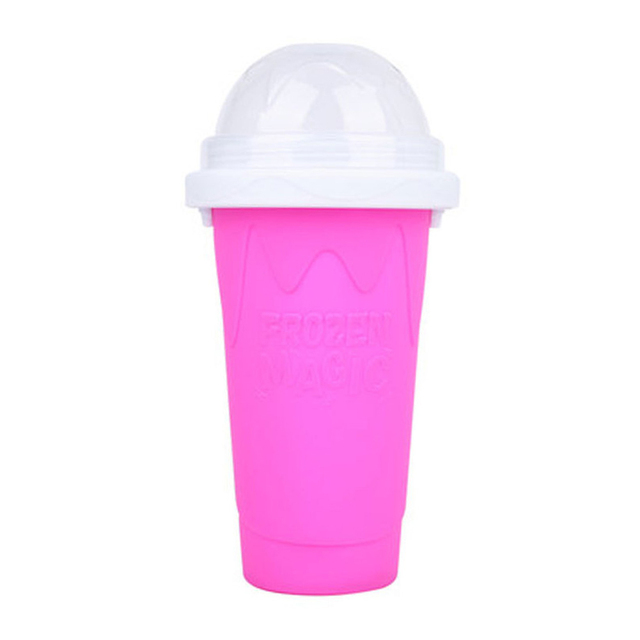 Quick-Frozen Smoothie Sand Cup Summer Squeeze Homemade Milkshake Bottle Pinch Fast Cooling Magic Cup Ice Cream Slushy Maker New