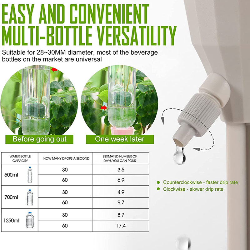3Pcs Auto Drip Irrigation Watering System Dripper Spike Kits Garden Household Plant Flower Automatic Waterer Tools 2022 New